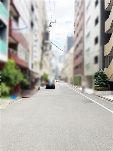 現地前道路