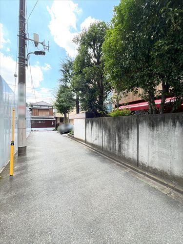 現地前面道路