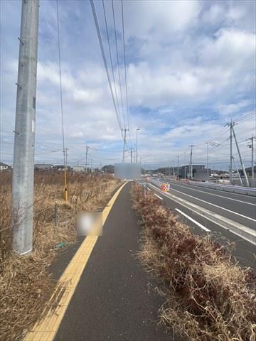 南東側前面道路（２０２６年２月撮影）