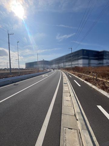 南東側前面道路（２０２６年２月撮影）