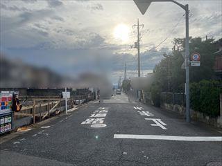 北側前面道路(2026年9月撮影)