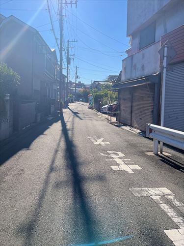 北西側前面道路（幅員約4.8ｍ）