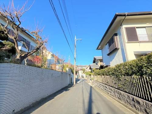 前面道路（2025年1月撮影）