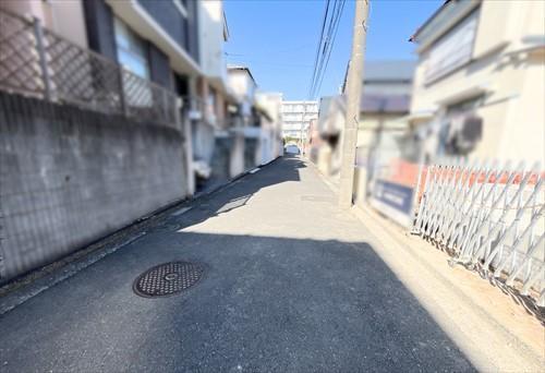 前面道路(南東側から撮影)
