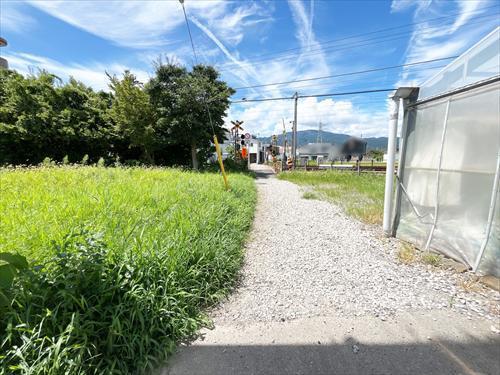 北西側前面道路（2026年8月撮影）