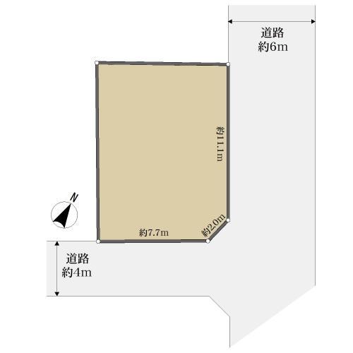 区画図　※実測図ではございません。