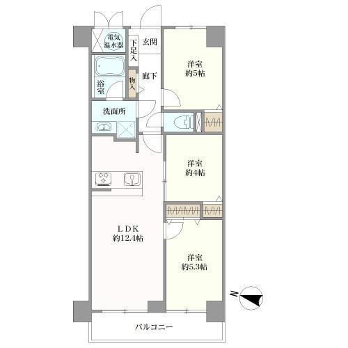 間取り：3LDK
