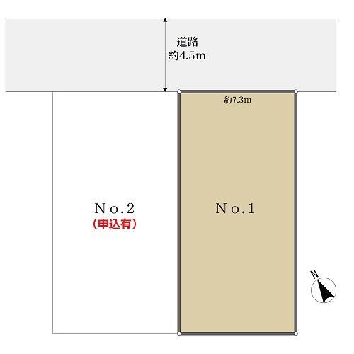 区画図　※実測図ではありません。