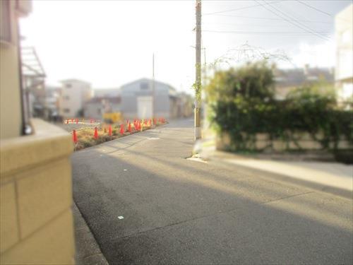 前面道路です。