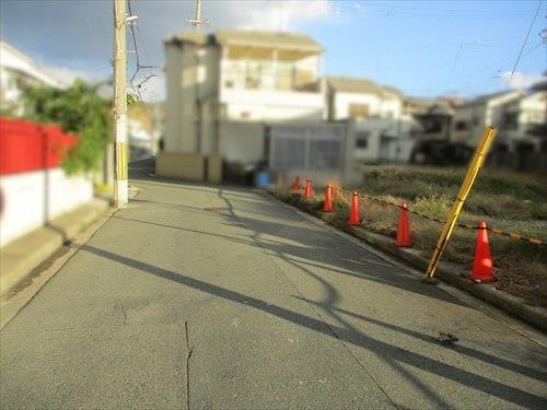 前面道路です。