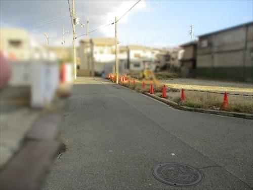 前面道路です。