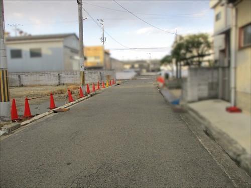 前面道路です。