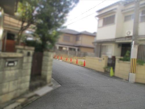 前面道路です。