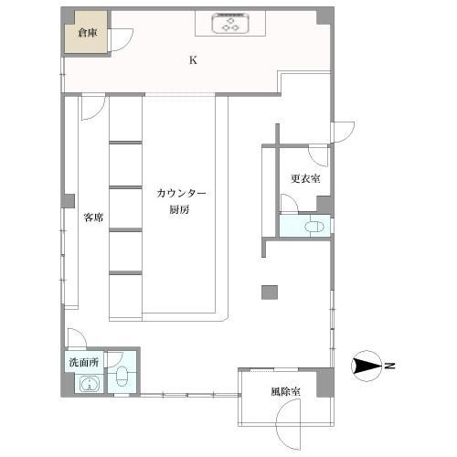 店舗間取り図です。