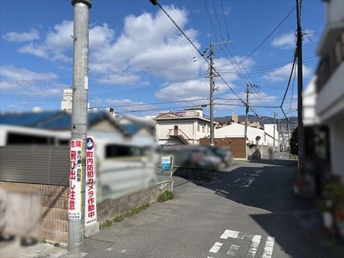 前面道路です。 前面道路です。