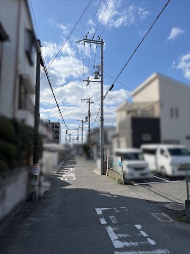 前面道路です。 前面道路です。
