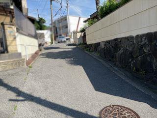 北側道路(2026年5月撮影) 北側道路(2026年5月撮影)