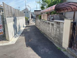 東側道路(2026年5月撮影) 東側道路(2026年5月撮影)