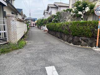 南側道路(2026年6月撮影) 南側道路(2026年6月撮影)