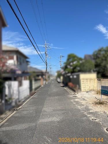 前面道路です。