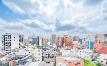 現地からの眺望：バルコニー正面