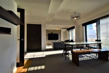 約１９．６帖のリビングダイニング