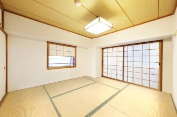 和室。現況写真と間取図によりCGにて作成したリフォームイメージです。