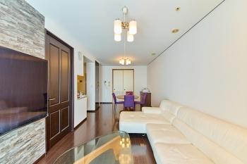 約12.7帖のリビングダイニング