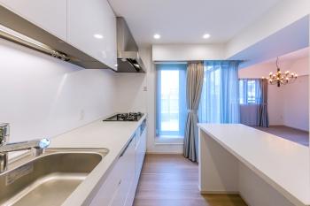 家事に便利な食洗機・浄水器一体型水栓付きです。