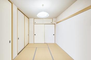 約6.0帖の和室（CGで作成したリフォームイメージです）