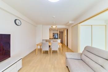 光がたっぷり差し込むLDK