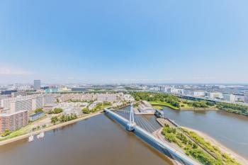 バルコニーからの東向きの眺望