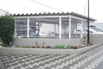 綺麗に管理、清掃されたゴミ置き場です