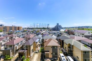 バルコニーからの眺望です。