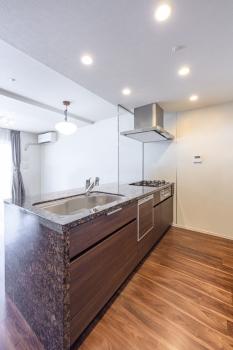 キッチンは約３．２帖の広さがあります。ＣＧで作成したリフォームイメージです。