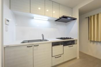 システムキッチン　浄水器・食洗器設置（CG加工によるリフォームイメージです）