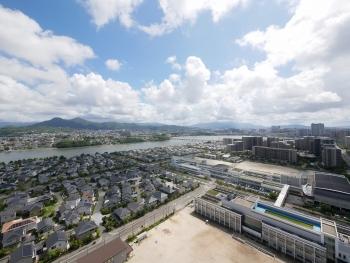 南東側バルコニーからの眺望