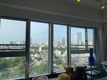 リビングダイニングからの眺望（眺望は永続的に保証されるものではございません）