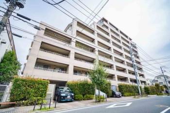 タイル貼り　逆梁・ハイサッシ設計　南向き角住戸（３面採光）