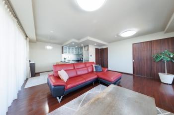 ガス温水式床暖房のあるリビング・ダイニング