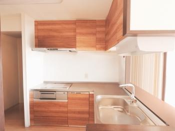 ＩＨのＬ字型キッチン　ＣＧで作成したリフォームイメージです。