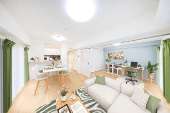 リビングダイニング　（CGで作成したリフォーム・家具設置イメージです）