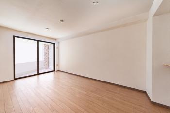 リビング（現況写真と間取図よりCGにて作成したリフォームイメージです）