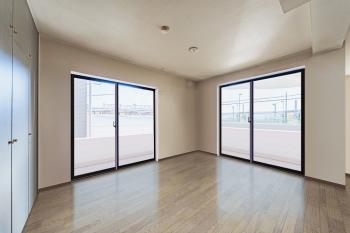 リビング（現況写真と間取図よりCGにて作成したリフォームイメージです）