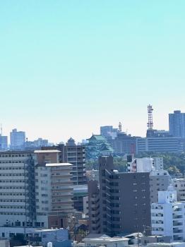バルコニーからの眺望（名古屋城が見えます）