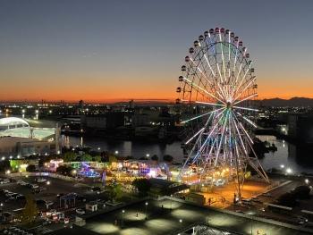 南側バルコニーからの南西側眺望