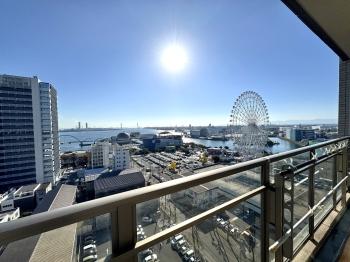 南側バルコニーからの南西側眺望