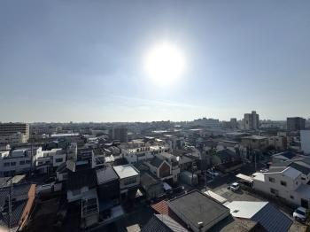 南側バルコニーからの南西側眺望