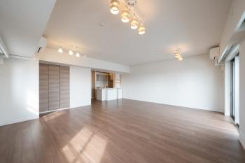 約23.8帖のリビング・ダイニング。