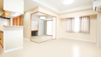 リビング・ダイニング・キッチン（CGで作成したリフォームイメージです。）